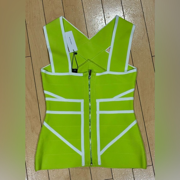 Karen Millen Bandage knit cross front with zipper - Picture 2 of 5